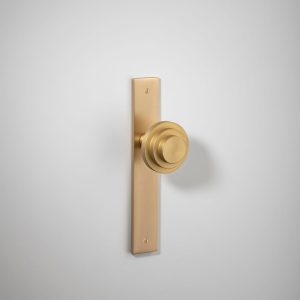 Zzzigurat Door Knob Rectangular Backplate Sans Arc