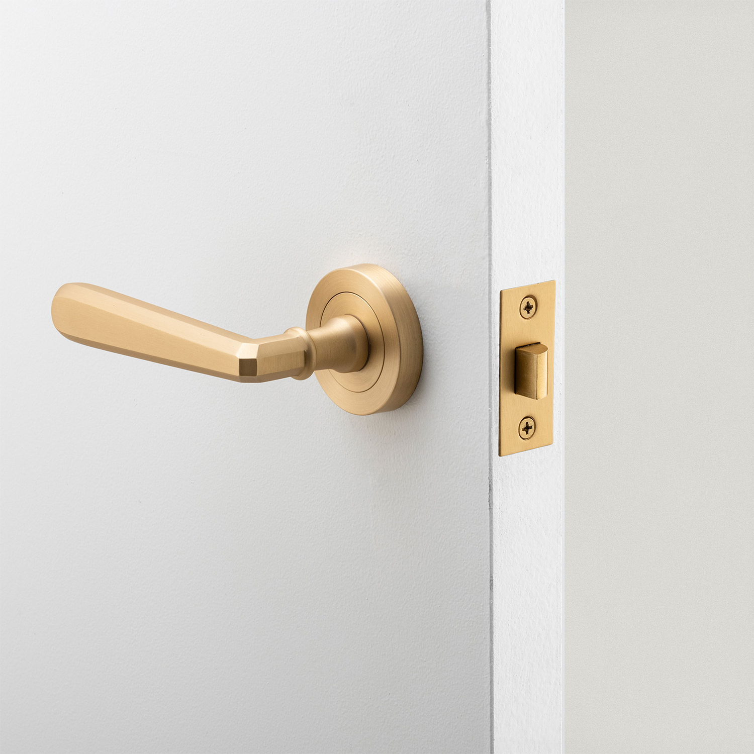 Copenhagen Door Lever Round Rose