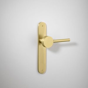 Geppetto Door Lever on Oval Backplate Sans Arc