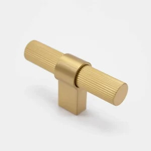 Athena T Bar Fluted Brushed Brass