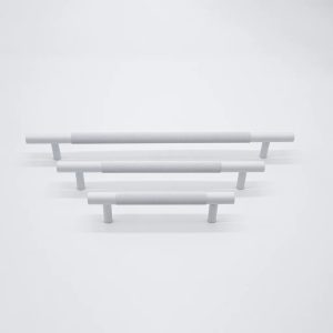 Charmian Knurled Drawer Pull White