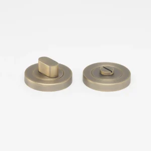 Privacy Turn Aged Brass