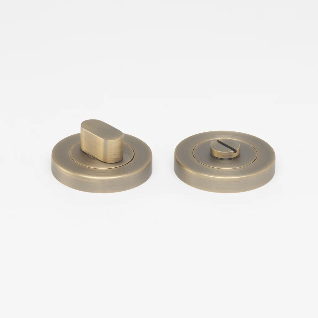 Privacy Turn Aged Brass
