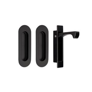 Duke Flush Pull Kit, Matt Black