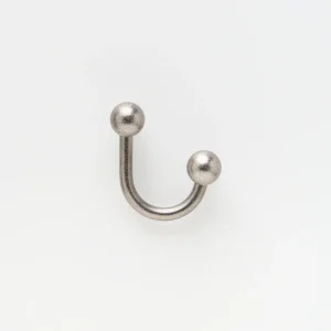 Sphere Hook Tumbled Nickel