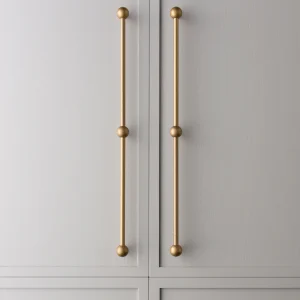 Sphere Appliance Pull Tumbled Brass