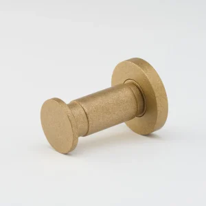 Lola Towel Hook Tumbled Brass