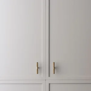 Linear T Pull Aged Brass