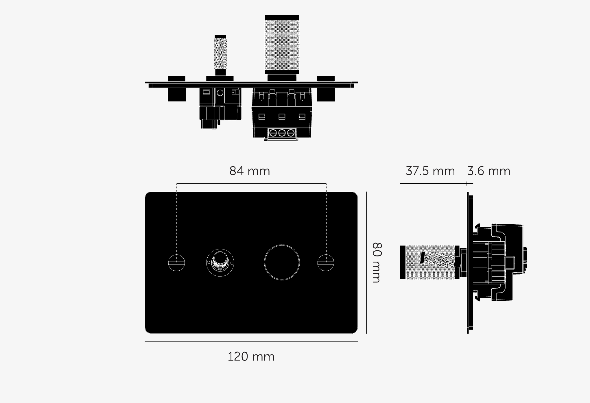 2G Toggle + Dimmer / Horizontal / Cross - Image 6