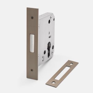 Manovella Euro Mortice Deadbolt - 60mm Backset Aged Brass