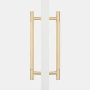 Charmian Back to Back Door Pull Brushed Brass