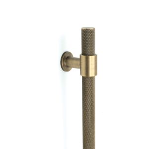 Belgravia Knurled Pull Handle - Dark Brushed Brass