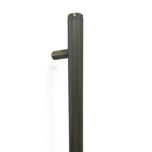 Bellevue Knurled Pull Handle - Dark Brushed Brass