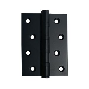 Momo Solid Brass Hinge 100mm X 76mm Matt Black