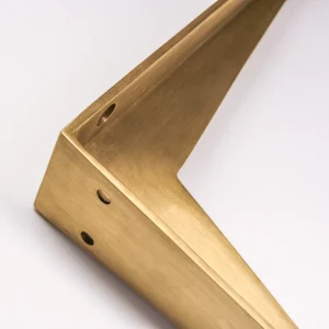 Shelf Bracket Acid Washed Brass