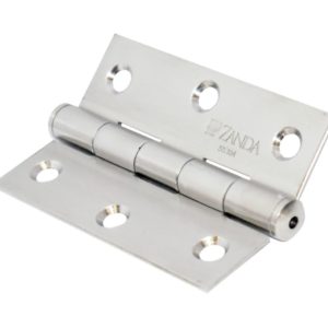 SS Butt Hinge, Fixed Pin - 100 x 75 (each), Satin Stainless/Brushed Nickel