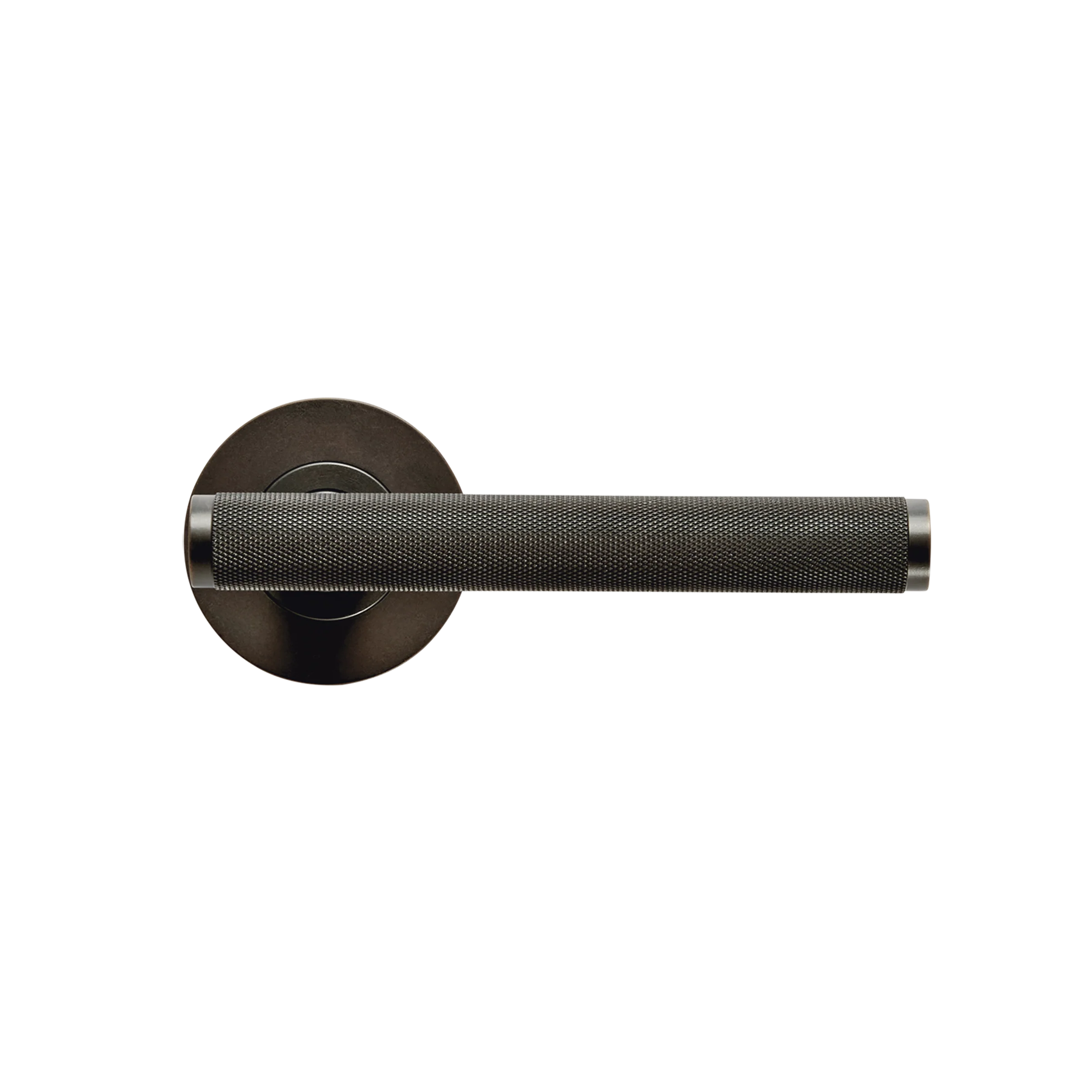 Bellevue Knurled Lever - Dark Bronze