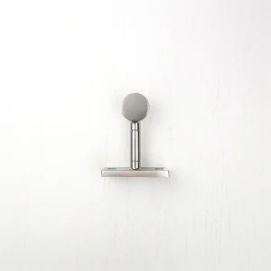 Hanging Rail End Brackets - Satin Nickel