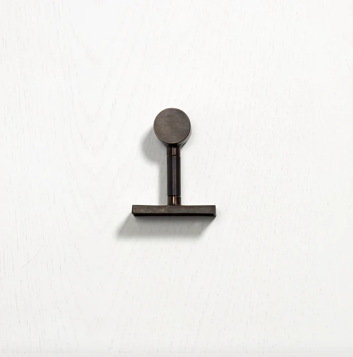 Hanging Rail End Brackets - Antique Bronze